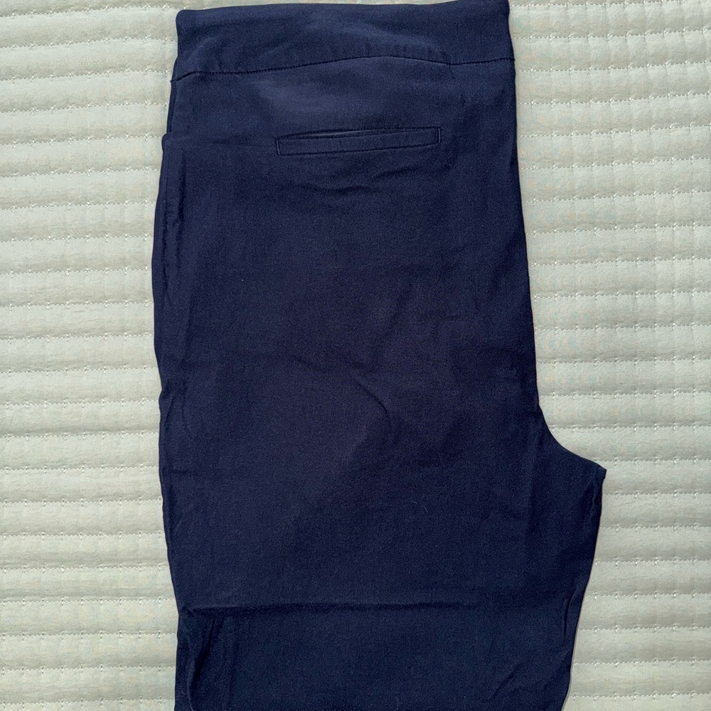 Hilary Radley Women’s Pull-on Dark Blue Dress Pants size XL